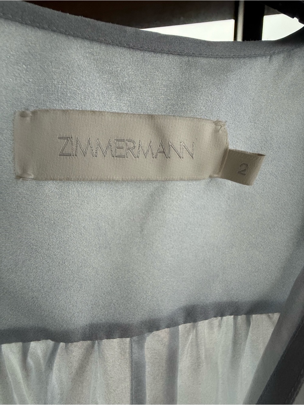 Zimmermann Coco placed print Pale Blue Brown and Blue Floral - Picture 7 of 8